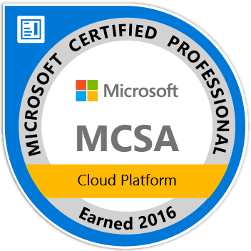 MCSA: Microsoft Cloud Platform Certification